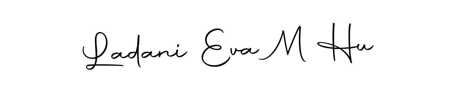 Similarly Autography-DOLnW is the best handwritten signature design. Signature creator online .You can use it as an online autograph creator for name Ladani Eva M Hu. Ladani Eva M Hu signature style 10 images and pictures png